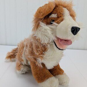 Vintage Commonwealth Bingo Dog Plush 10" Stuffed Animal 1991 Brown White Collie